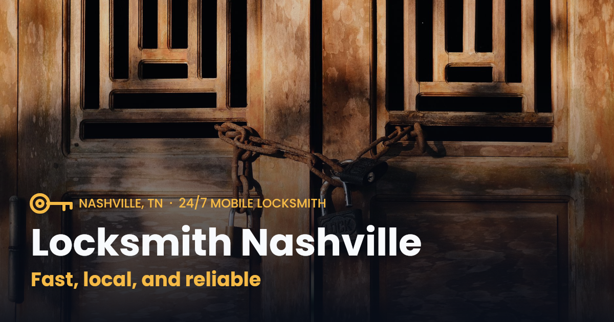 Locksmith Nashville: What to Know When Your Lock Jams and Won’t Open